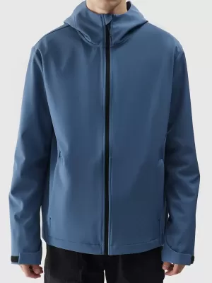 Herren -Softshelljacke 4F WSS25TSOFM324 DENIM