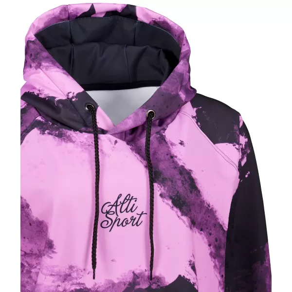  Funktionaler erweiterter Sweatshirt -Prämie von Frauen ALTISPORT VOJ/ALW093MI03 LILA/SCHWARZ 
