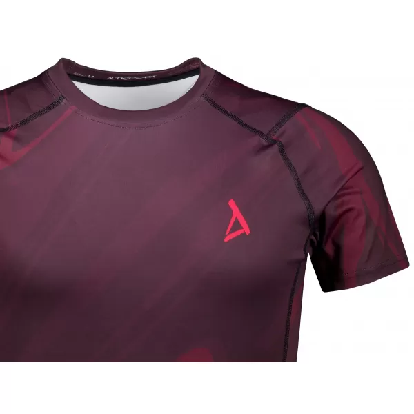  Funktionelle Komprimierung t -Shirt von Männern mit kurzer Ärmelnprämie ALTISPORT VOJ/ALM072TR04 WEINRÖTET 