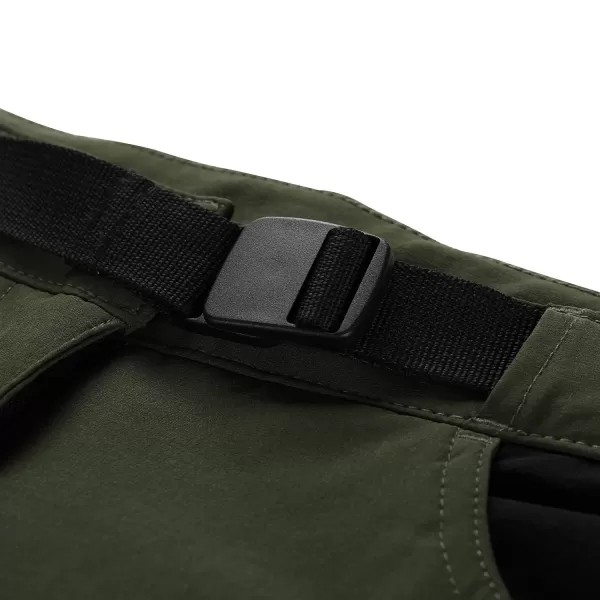  Frauen -Softshell -Hosen ALPINE PRO AKANA 2 GRÜN 