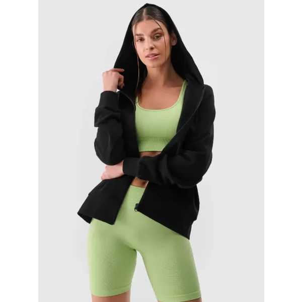  Damen Sweatshirt 4F WMM00TSWSF1763 TIEF SCHWARZ 