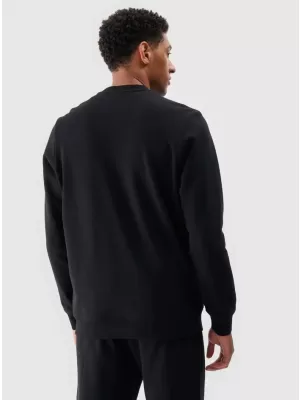 Herren Sweatshirt 4F WMM00TSWSM1767 TIEF SCHWARZ