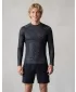 Funktionelle Kompression t -Shirt von Männern mit langarmiger Prämie ALTISPORT VOJ/ALM095TR03 SCHWARZ