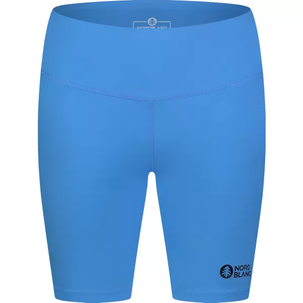  Kurze Fitness-Leggings für Damen NORDBLANC NBSPL8036 BLAU 