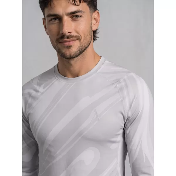  Funktionelle Kompression t -Shirt von Männern mit langarmiger Prämie ALTISPORT VOJ/ALM072TR03 GRAU 
