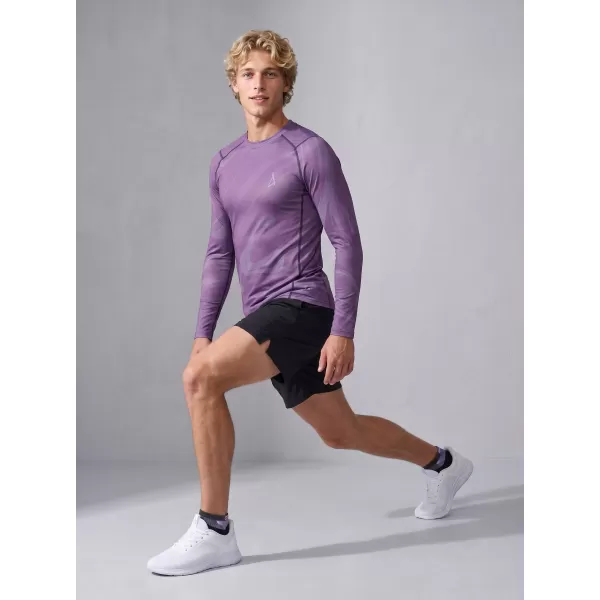  Funktionelle Kompression t -Shirt von Männern mit langarmiger Prämie ALTISPORT VOJ/ALM072TR03 LILA 