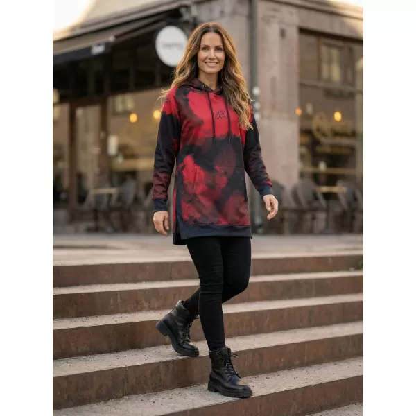  Funktionaler erweiterter Sweatshirt -Prämie von Frauen ALTISPORT VOJ/ALW093MI03 ROT 