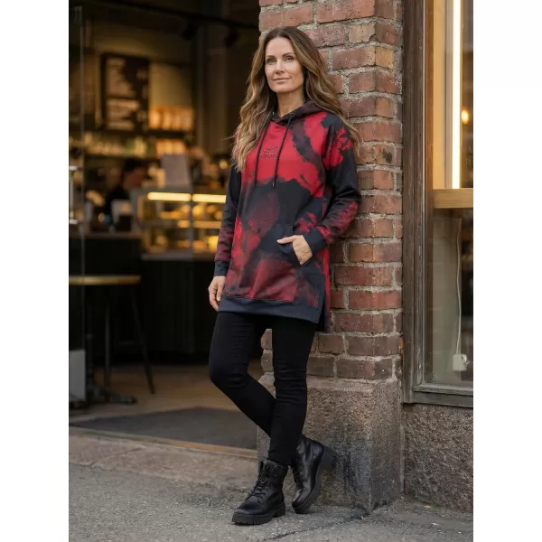  Funktionaler erweiterter Sweatshirt -Prämie von Frauen ALTISPORT VOJ/ALW093MI03 ROT 