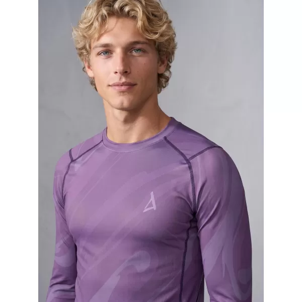  Funktionelle Kompression t -Shirt von Männern mit langarmiger Prämie ALTISPORT VOJ/ALM072TR03 LILA 