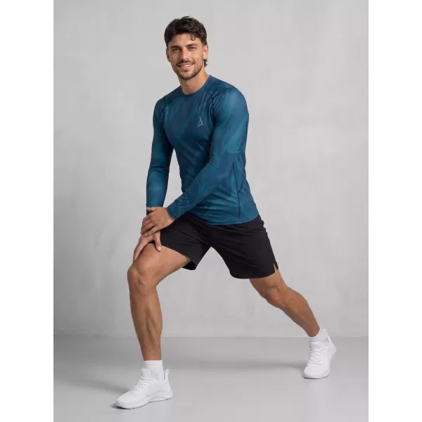  Funktionelle Kompression t -Shirt von Männern mit langarmiger Prämie ALTISPORT VOJ/ALM072TR03 KEROSIN 