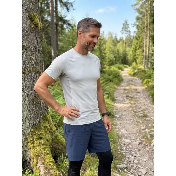  Funktionelle Komprimierung t -Shirt von Männern mit kurzer Ärmelnprämie ALTISPORT VOJ/ALM095TR04 GRAU 
