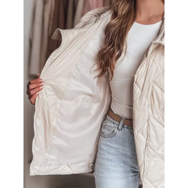  Damenjacke DSTREET PUFFILOF TY4856 WEIß 