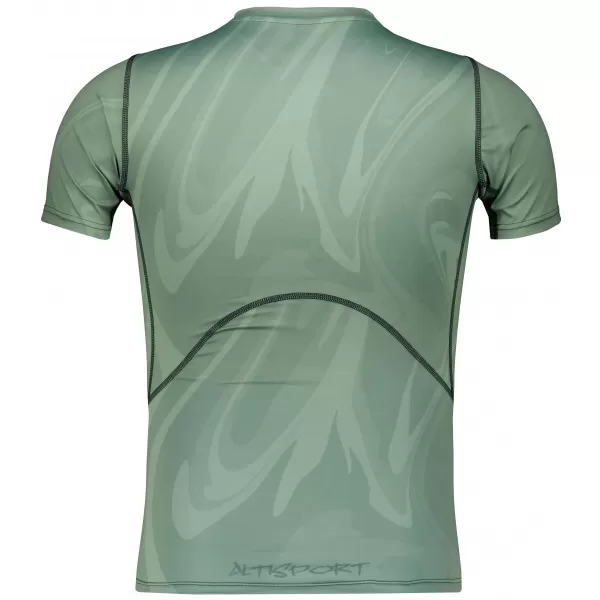  Funktionelle Komprimierung t -Shirt von Männern mit kurzer Ärmelnprämie ALTISPORT VOJ/ALM072TR04 GRÜN 