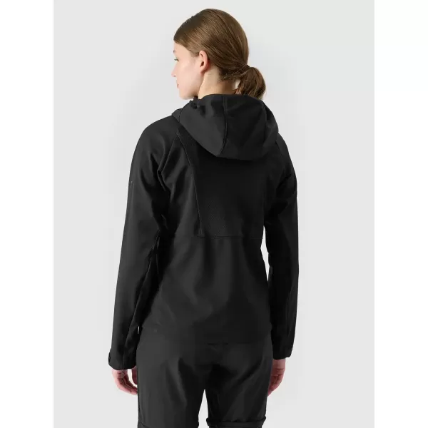  Frauen -Softshelljacke für Frauen 4F WSS25TSOFF315 TIEF SCHWARZ 