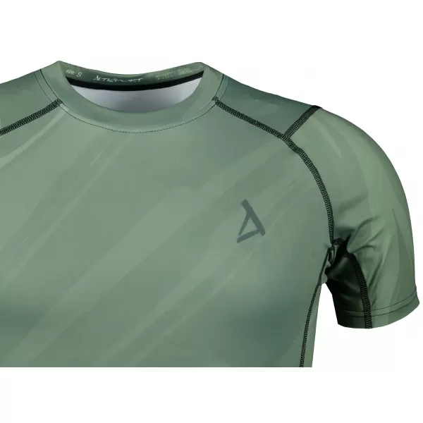  Funktionelle Komprimierung t -Shirt von Männern mit kurzer Ärmelnprämie ALTISPORT VOJ/ALM072TR04 GRÜN 