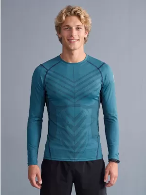 Funktionelle Kompression t -Shirt von Männern mit langarmiger Prämie ALTISPORT VOJ/ALM095TR03 KEROSIN