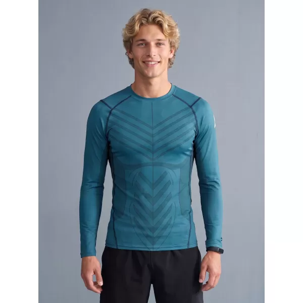  Funktionelle Kompression t -Shirt von Männern mit langarmiger Prämie ALTISPORT VOJ/ALM095TR03 KEROSIN 
