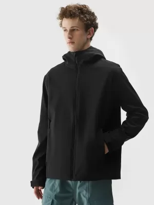 Herren -Softshelljacke 4F WSS25TSOFM324 TIEF SCHWARZ