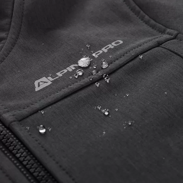  Softshell -Jacke zögern ALPINE PRO OMANO 2 SCHWARZ 