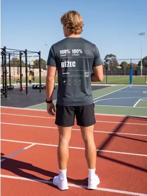 Männer funktionaler T -Shirt Premium ALTISPORT BĚŽEC VOJ/ALM091TR01 SCHWARZ