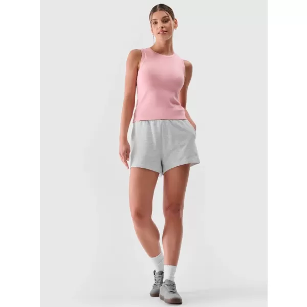  Damenshorts 4F WMM00TSHOF542 KALTE HELLGRAUE MELANGE 