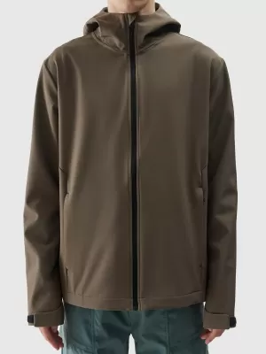 Herren -Softshelljacke 4F WSS25TSOFM324 BRAUN