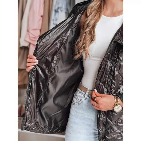  Damenjacke DSTREET PUFFILOF TY4855 SCHWARZ 