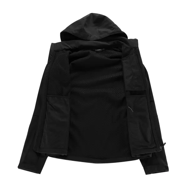  Herren -Softshelljacke ALPINE PRO HOOR SCHWARZ/GRAU 