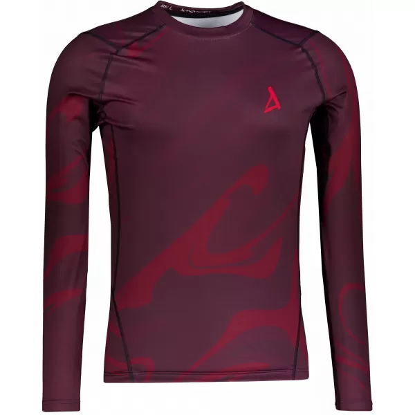  Funktionelle Kompression t -Shirt von Männern mit langarmiger Prämie ALTISPORT VOJ/ALM072TR03 WEINRÖTET 
