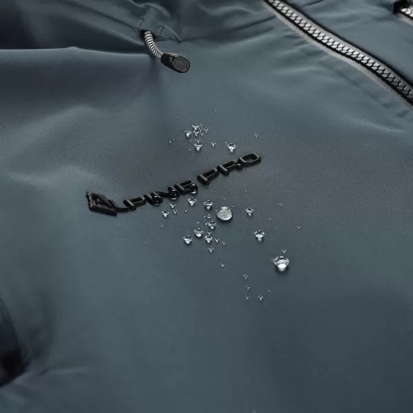  Hersteller wasserdichte Jacke ALPINE PRO ZARR GRAU 