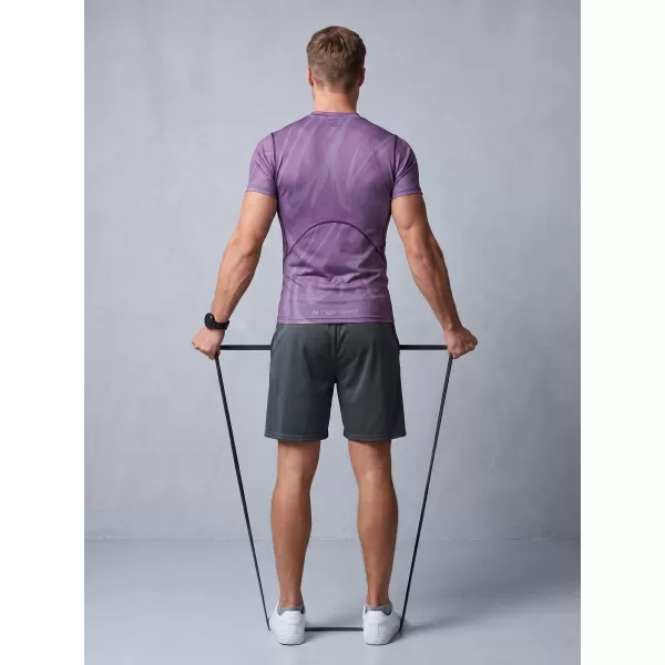  Funktionelle Komprimierung t -Shirt von Männern mit kurzer Ärmelnprämie ALTISPORT VOJ/ALM072TR04 LILA 