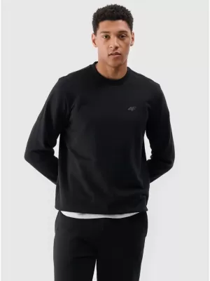 Herren Sweatshirt 4F WMM00TSWSM1767 TIEF SCHWARZ