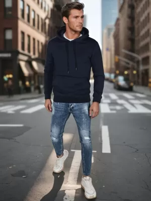 Herren -Sweatshirt DSTREET BX5884 DUNKELBLAU