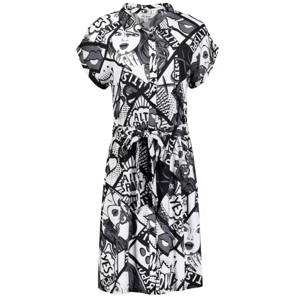  Kleid ALTISPORT ENNIS SCHWARZ/WEIß 