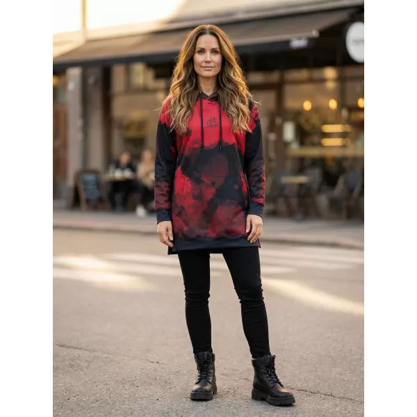  Funktionaler erweiterter Sweatshirt -Prämie von Frauen ALTISPORT VOJ/ALW093MI03 ROT 