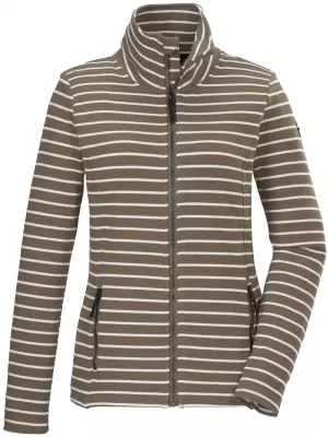 Damen Sweatshirt KILLTEC GS 60 43174 BEIGE MIT STREIFEN