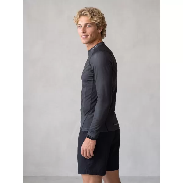  Funktionelle Kompression t -Shirt von Männern mit langarmiger Prämie ALTISPORT VOJ/ALM095TR03 SCHWARZ 