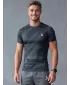 Funktionelle Komprimierung t -Shirt von Männern mit kurzer Ärmelnprämie ALTISPORT VOJ/ALM072TR04 SCHWARZ
