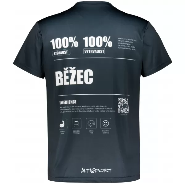  Männer funktionaler T -Shirt Premium ALTISPORT BĚŽEC VOJ/ALM091TR01 SCHWARZ 