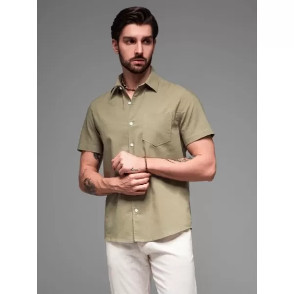  Hemd OMBRE OM-SHSS-0167 OLIVE 
