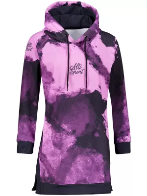 Funktionaler erweiterter Sweatshirt -Prämie von Frauen ALTISPORT VOJ/ALW093MI03 LILA/SCHWARZ