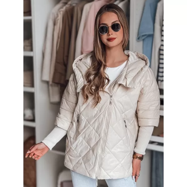  Damenjacke DSTREET PUFFILOF TY4856 WEIß 