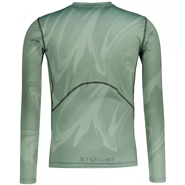 Funktionelle Kompression t -Shirt von Männern mit langarmiger Prämie ALTISPORT VOJ/ALM072TR03 GRÜN 