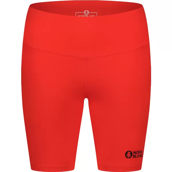  Kurze Fitness-Leggings für Damen NORDBLANC NBSPL8036 ORANGEFARBENE TINTE 