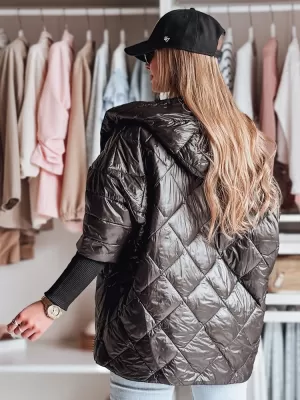 Damenjacke DSTREET PUFFILOF TY4855 SCHWARZ