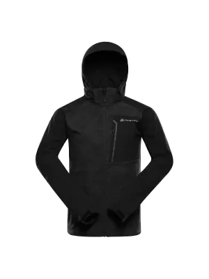 Herren -Softshelljacke ALPINE PRO HOOR SCHWARZ/GRAU