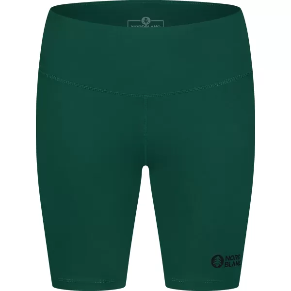  Kurzfitness -Leggings von Frauen NORDBLANC NBSPL8036 DUNKELGRÜN 