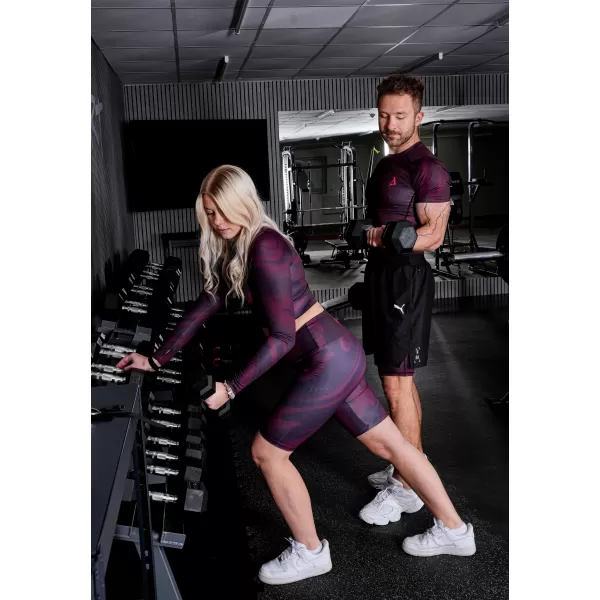  Funktionaler Ernteoberteil der Frauen mit langen Ärmeln Premium ALTISPORT VOJ/ALW072TR04 WEINRÖTET 