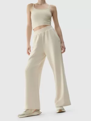 Damenhosen 4F WSS25TTROF1011 BEIGE