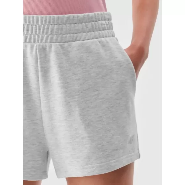  Damenshorts 4F WMM00TSHOF542 KALTE HELLGRAUE MELANGE 